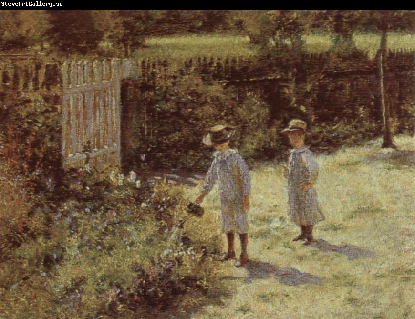 Wladyslaw Podkowinski Children in the Garden